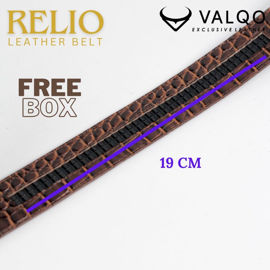 Jual VALQO RELIO BY 125 cm Ikat Pinggang kulit Sapi Coklat Motif Hewan ...