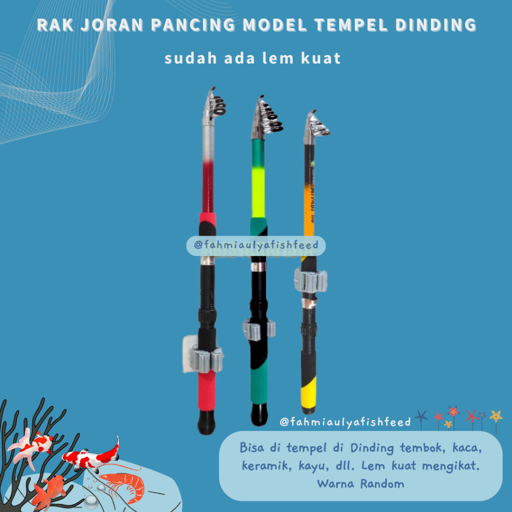 Jual Rak Joran Pancing Model Tempel Dinding Lem Kuat | Shopee Indonesia