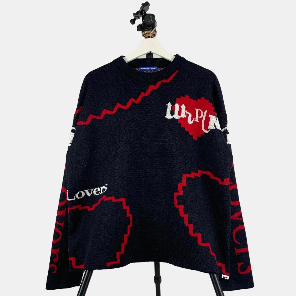 XL HUMAN MADE 22FW HEART L/S KNITWEAR HUMAN HOPE COLLECTION Produk