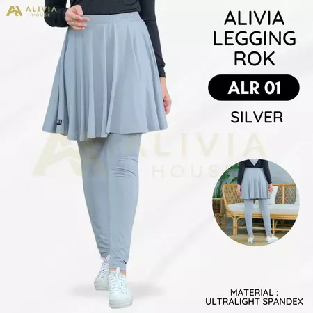Alivia Legging Rok Olahraga Wanita untuk Jogging, Renang, Sepeda, dan Senam