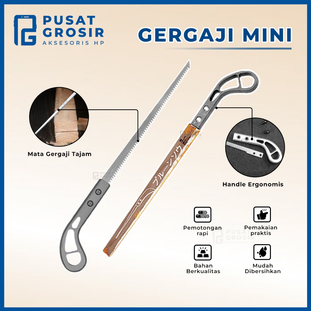 Jual Gergaji mini SK5 pemotong dahan Graji Genggam tajam manual wood ...
