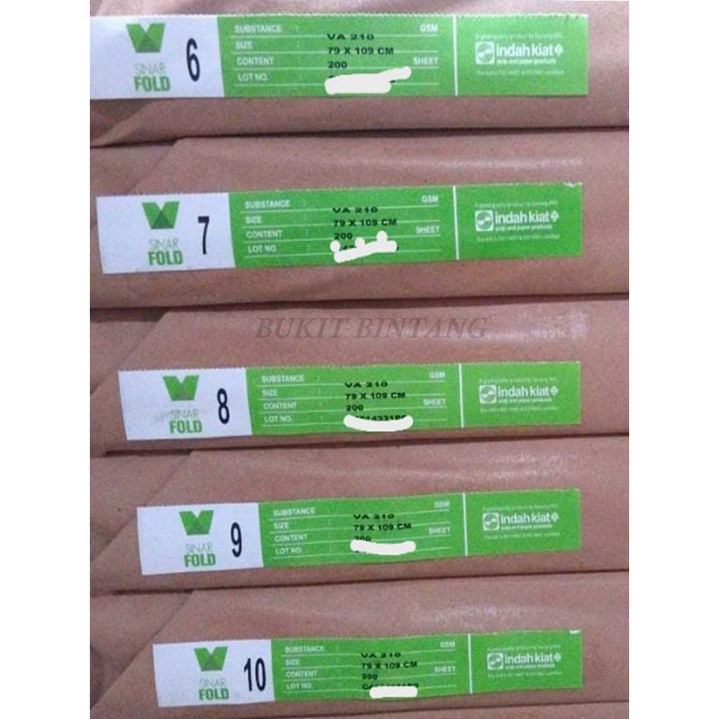 Jual Kertas Ivory 210 Gsm Ukuran PLANO 79 x 109 Cm , 1 Lembar | Shopee ...