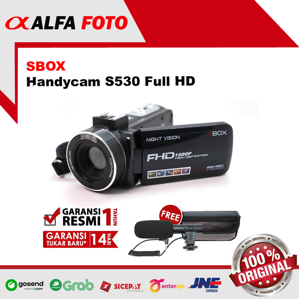 Jual SBOX Handycam S530 48MP FULL HD Handy cam Camera | Shopee Indonesia