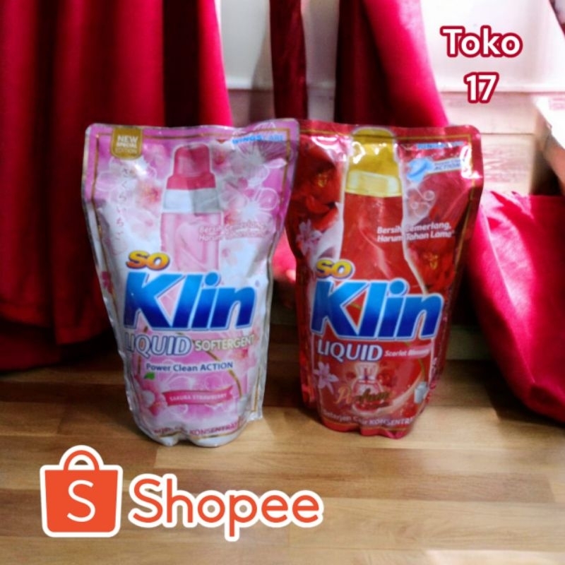 Jual Sabun Cuci SoKlin // So Klin Softergent All Variant 750ml | Shopee ...