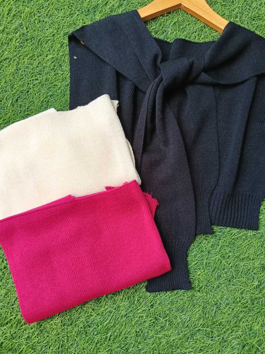 Jual Syal Rajut Fake Bahu Koran Style Syal Rajut Fake Pundak Korean ...