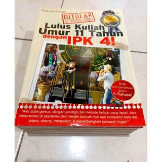 ( OBRAL BUKU ORIGINAL ) BUKU MOTIVASI / LULSU KULIAH UMUR 11 TAHUN DENGAN IPK 4 / MOSHE KAI CAVALIN / BEST SELLER / PENGEMBANGAN DIRI / INVESTASI / BISNIS
