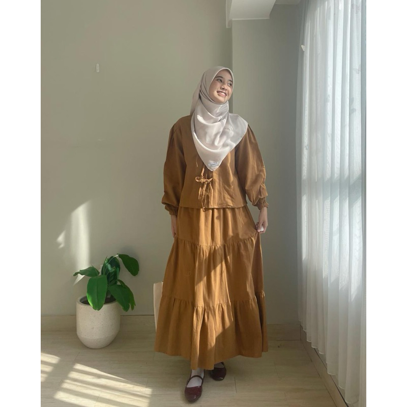 Jual Sora Set/ Korean oneset/ Oneset linen/ rok linen | Shopee Indonesia