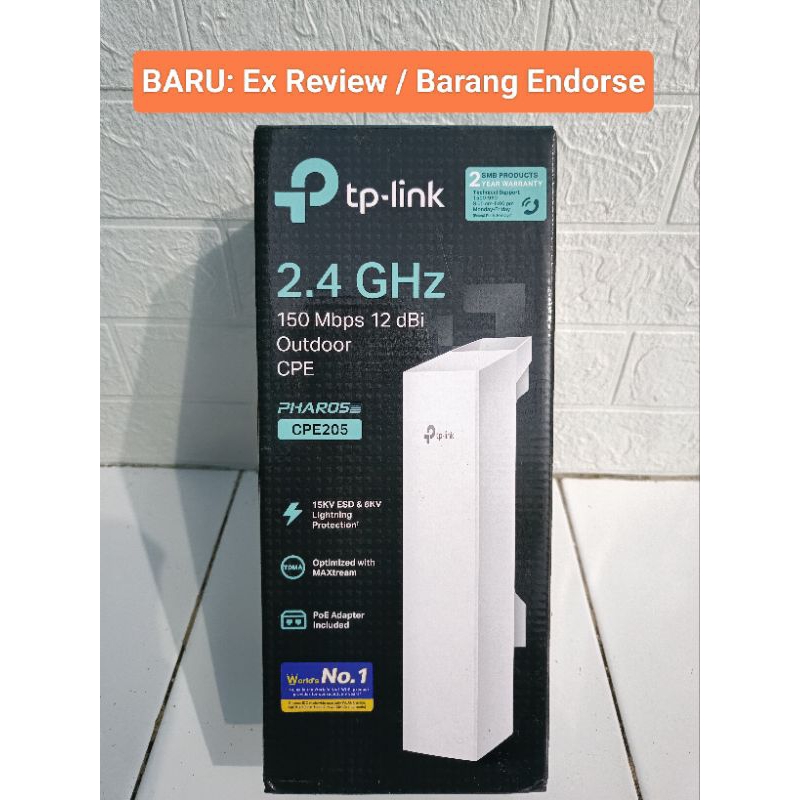 Jual TP-Link CPE205 Pharos AP 2.4Ghz 12 dBi Outdoor (Baru Ex Review