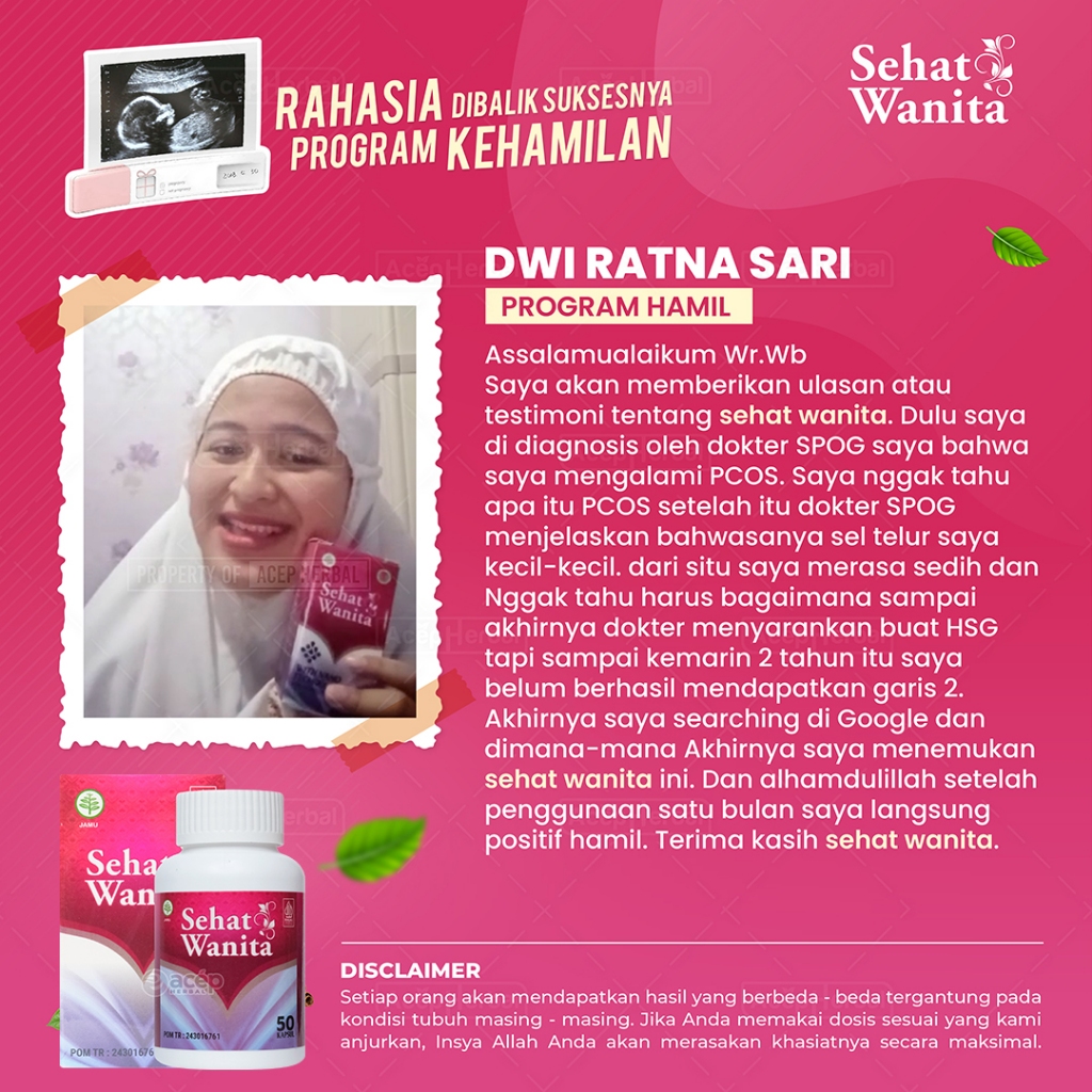 Jual Obat PCOS Endrometriosis Keputihan Telat Datang Bulan Sehat Wanita ...