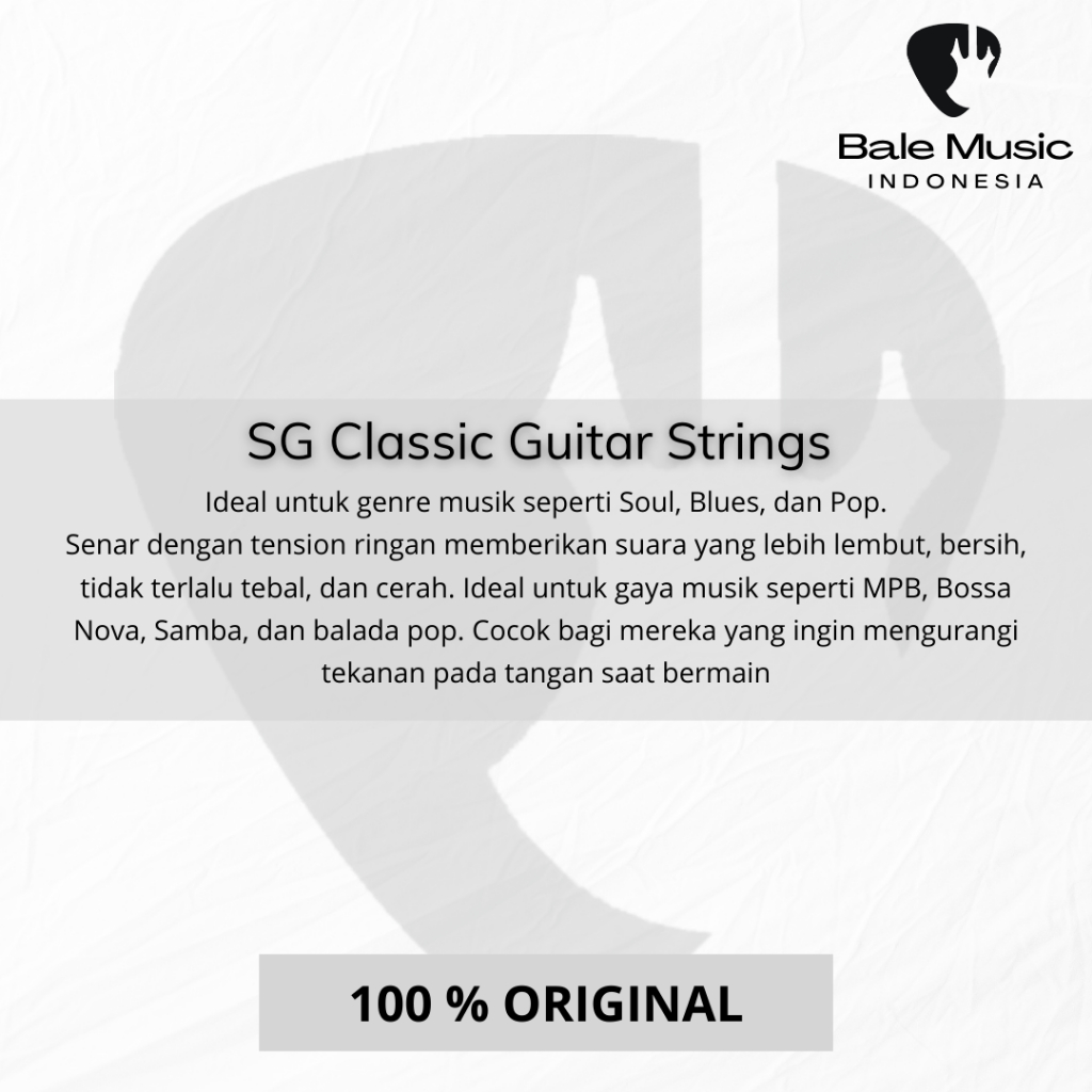 Jual Senar Gitar Klasik SG String 6681 Nylon Bronze 28-42 Original ...