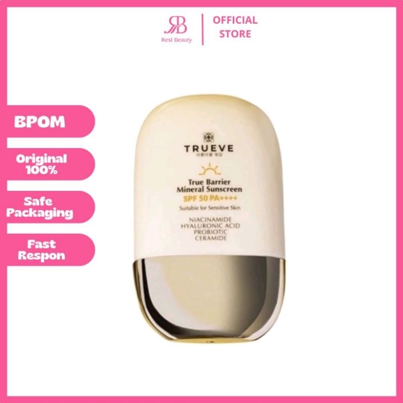 Jual TRUEVE - Trueve True Barrier Mineral Sunscreen SPF 50 PA++++ 30gr ...