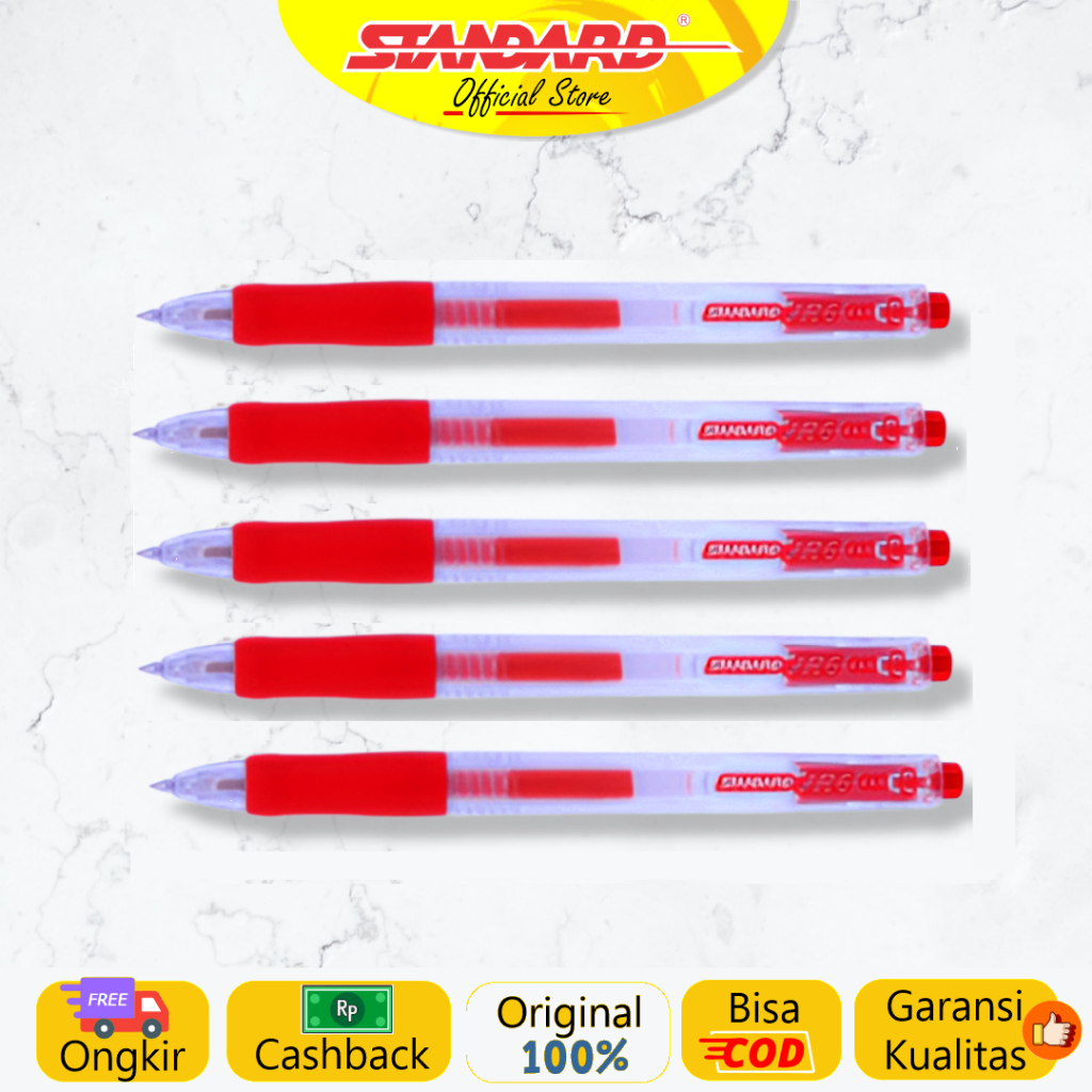 Standard - Pulpen JR6 0.7 ( Alat Tulis / Pen / Ballpoint / Pena ) (9)