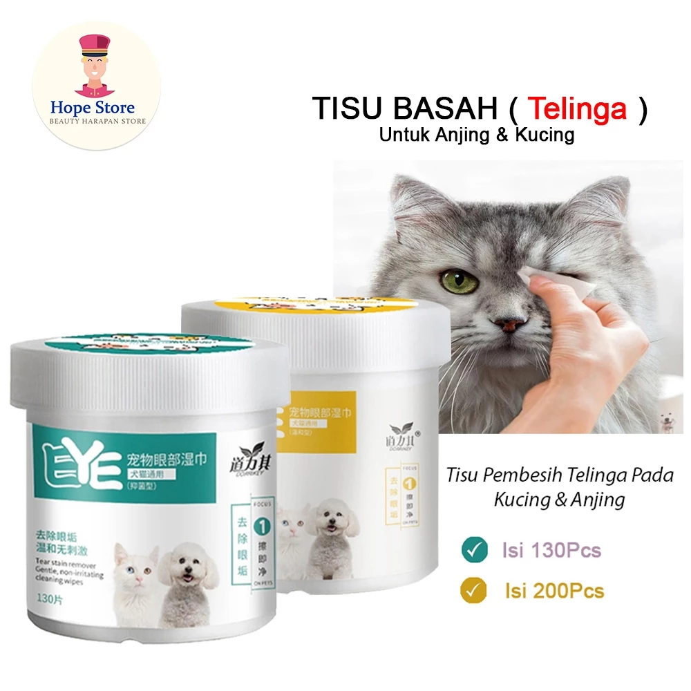 Tisu Basah Pembersih Mata Kucing Anjing / Tisu Perawatan Hewan | AutoStock