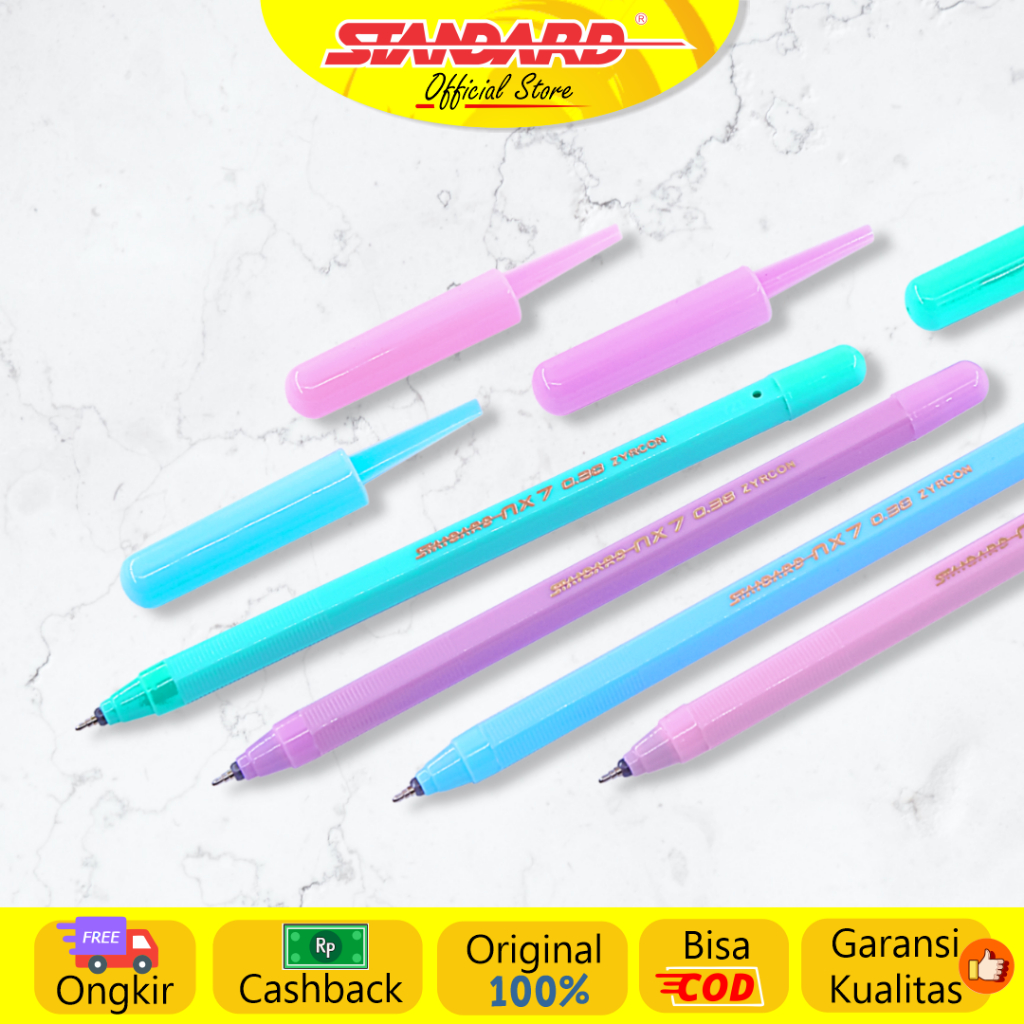 Standard - Pulpen NX 7 0.38 ( Alat Tulis / Pen / Ballpoint / Pena ) (2)