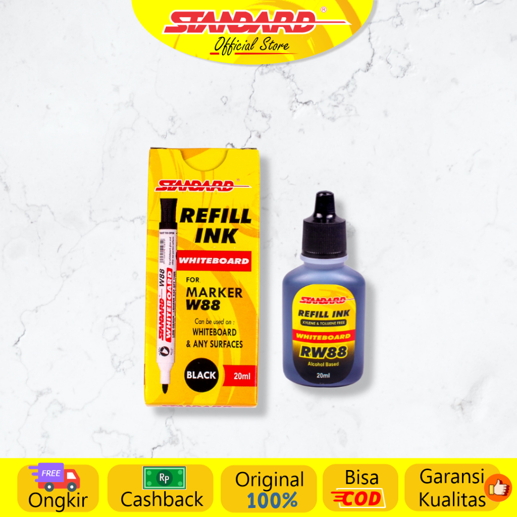 Standard - Refill Ink Whiteboard Marker RW88 ( Tinta / Isi Spidol Yang Bisa Dihapus ) (4)
