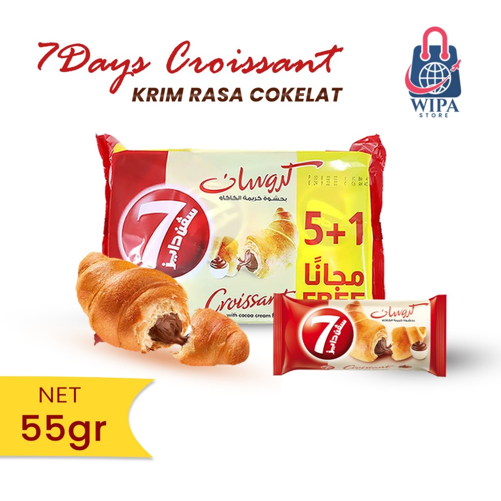 Jual Roti 7 days croissant Asli Arab 5 pcs + gratis 1 pcs | Shopee ...