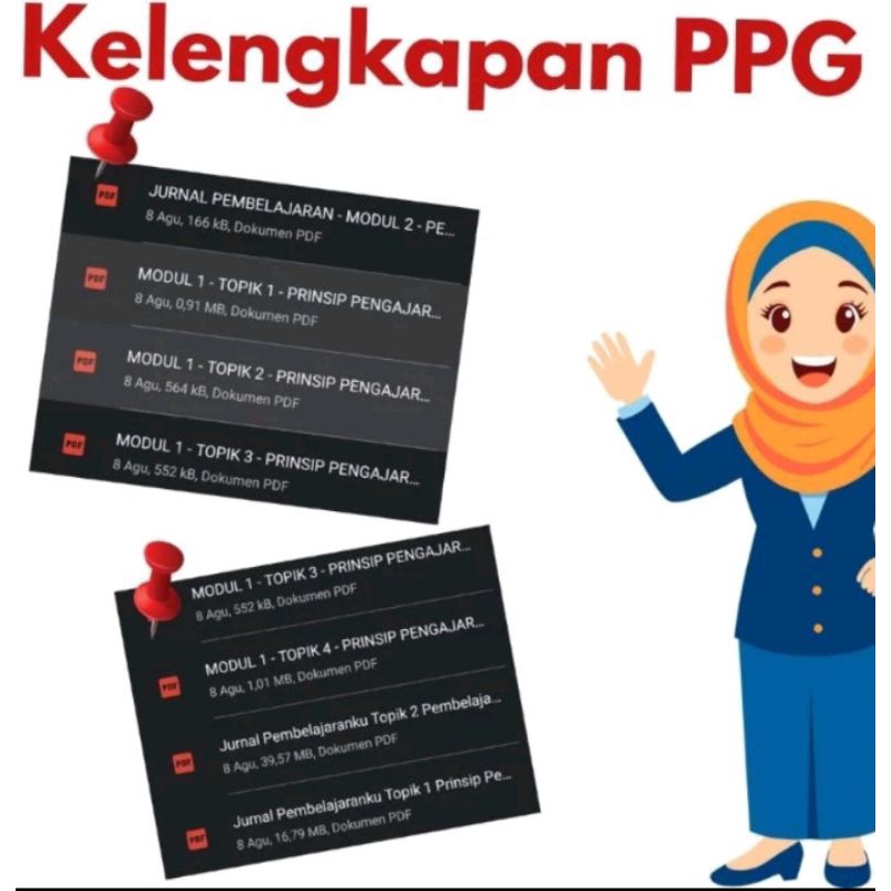 Jual kelengkapan ppg, aksi nyata, jurnal pembelajaran, modul ppg ...