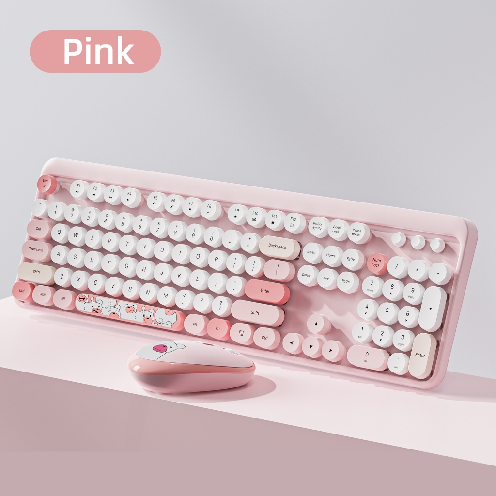 Jual Goojodoq 2.4G Wireless Keyboard Mouse Set papan ketik senyap ...