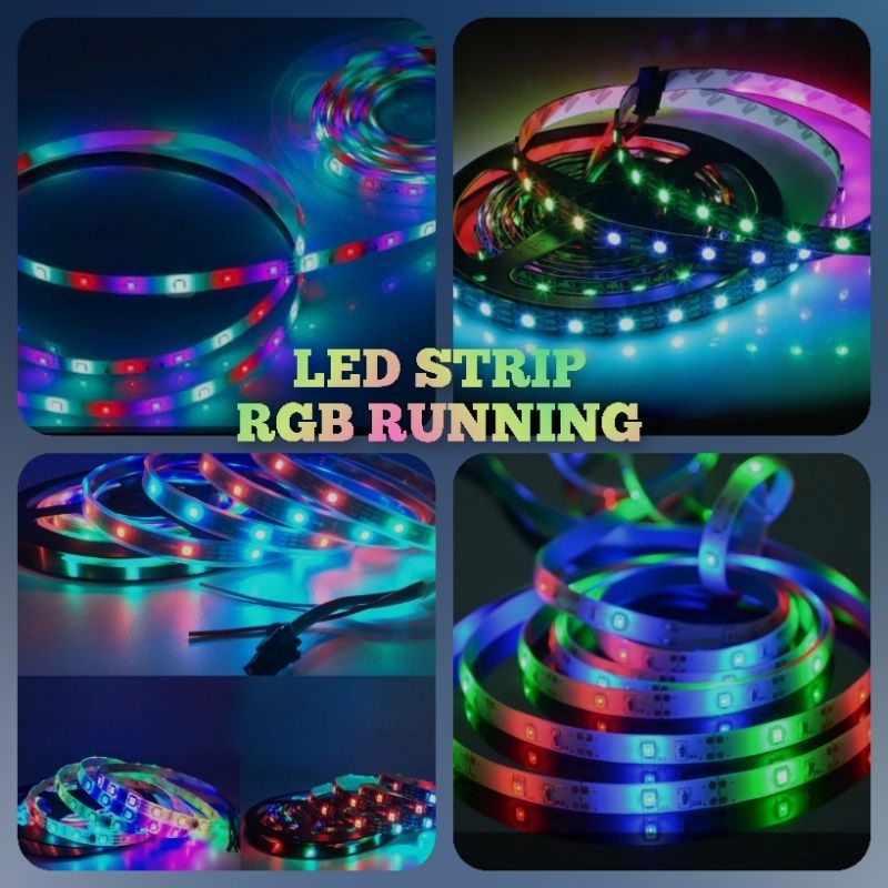 Jual Lampu Led Strip RGB Running Moving Berjalan Lari smd5050 / Flash ...