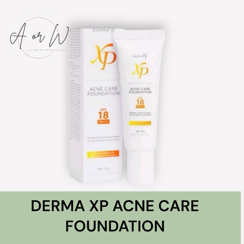 Jual DERMA XP Acne Care Foundation SPF 18 - non-comedogenic | Shopee ...