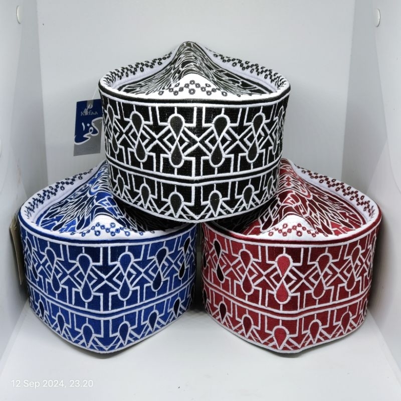 Jual Peci Oman Bangladesh Merek Kafaa Peci Santri Temboro Motif