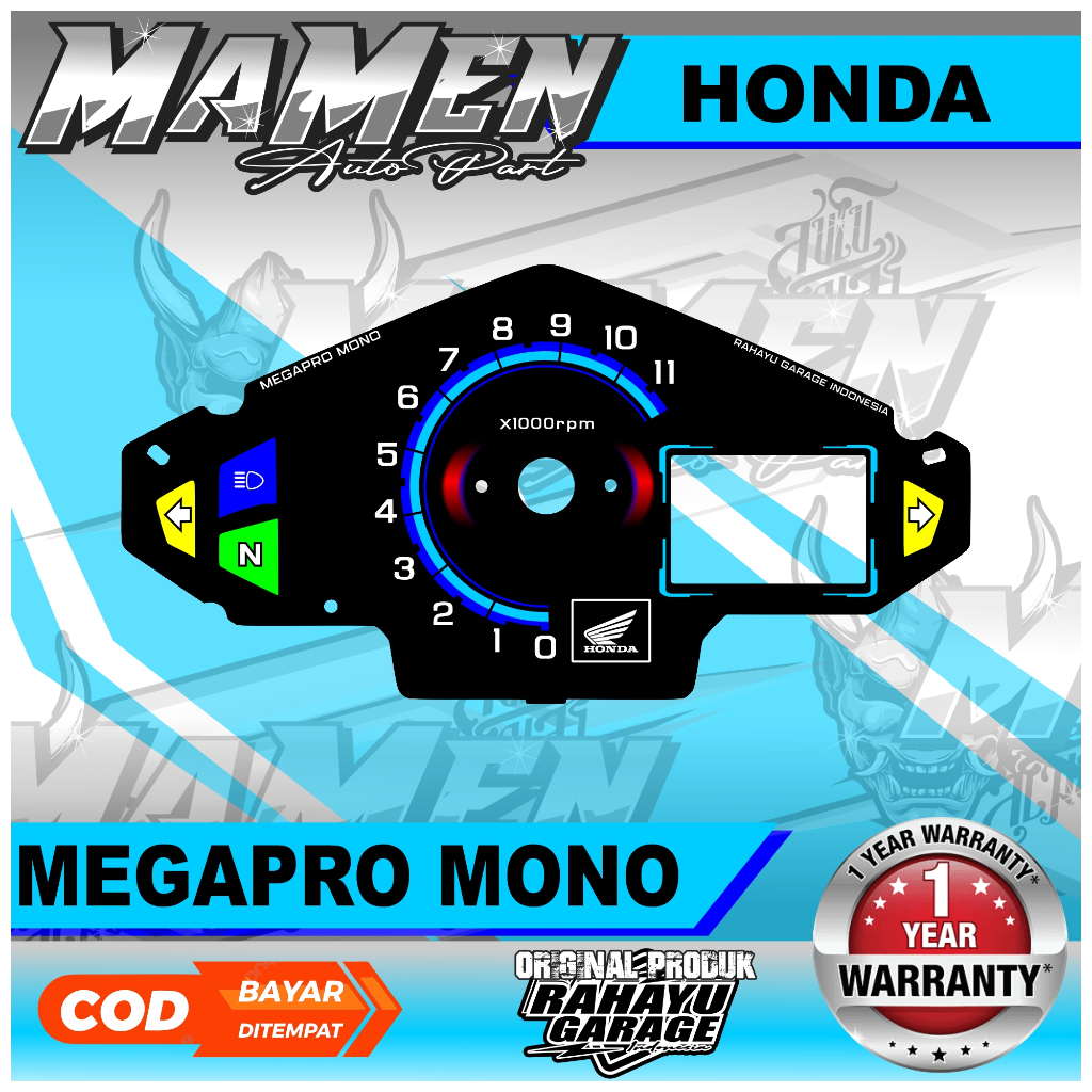 Jual PAPAN SPEEDOMETER CUSTOM HONDA MEGAPRO MONO | Shopee Indonesia