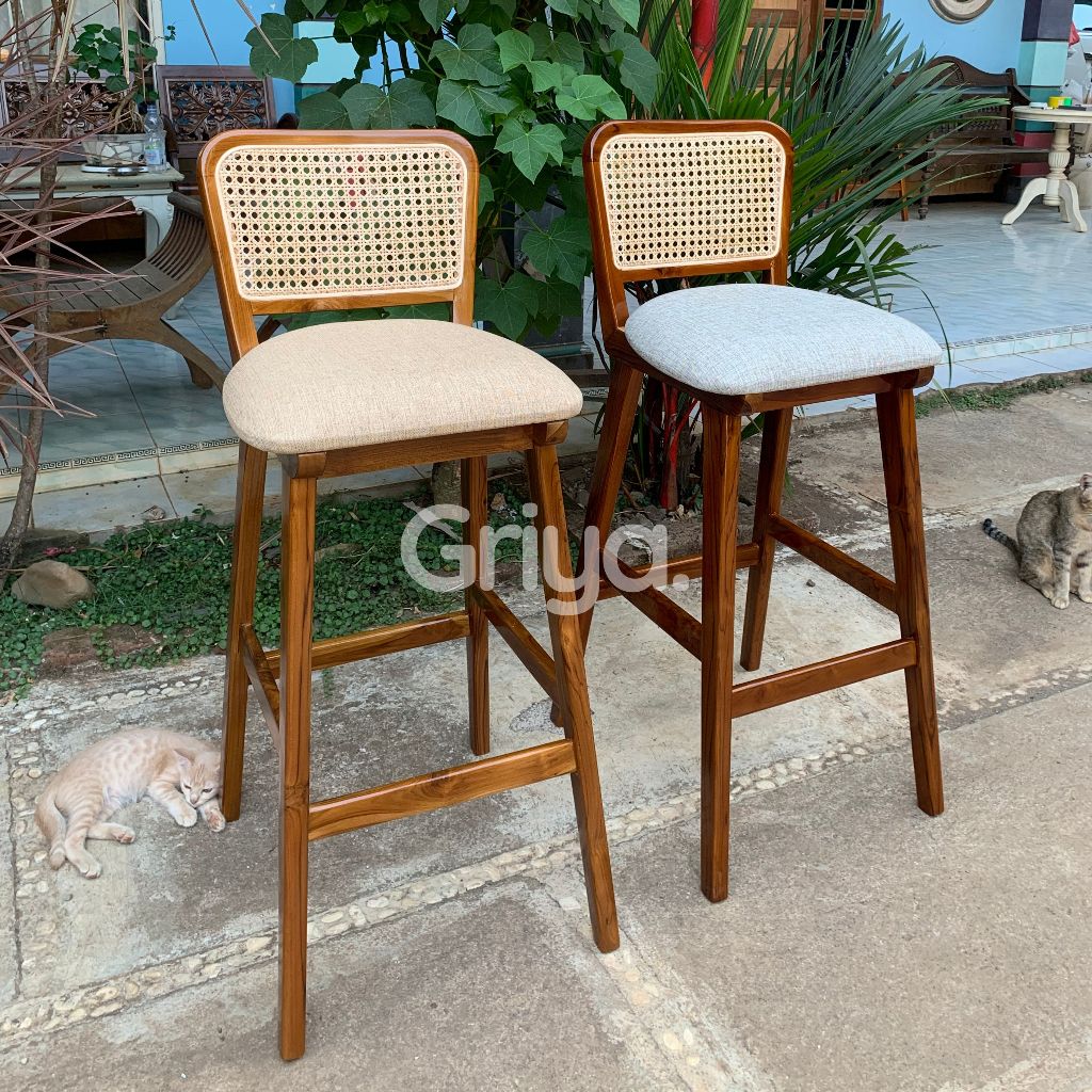 Jual kursi cafe rotan kursi bar rotan kursi ropan rotan cafe bar ...