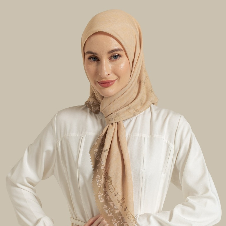 Wulang Narawangsa Hijab Segi Empat Musi Nude Kerudung Segi Empat Hijab Motif Segi Empat Hijab Voal Premium