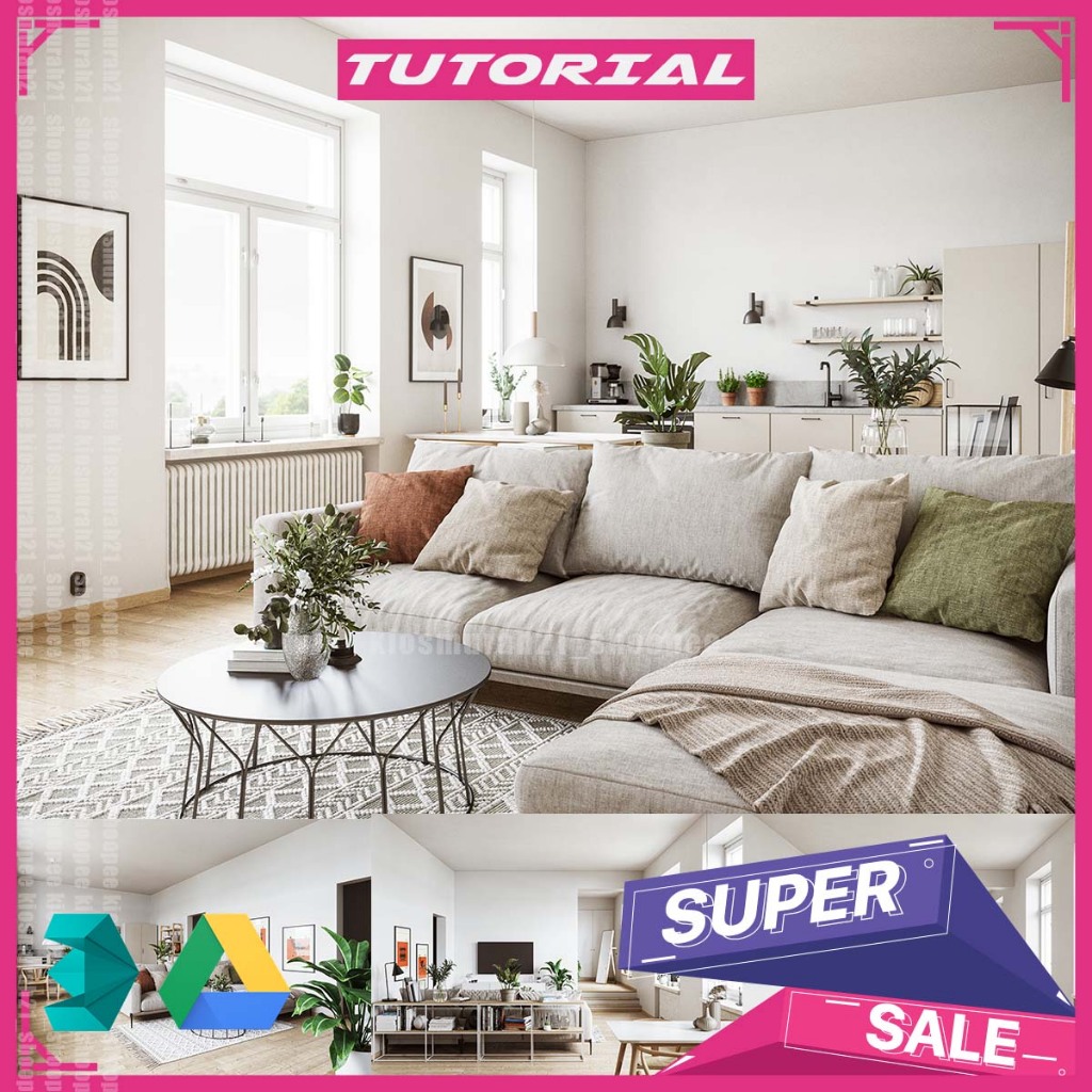 Jual Archviz Interior Making Of - 3DS Max Tutorial | Shopee Indonesia