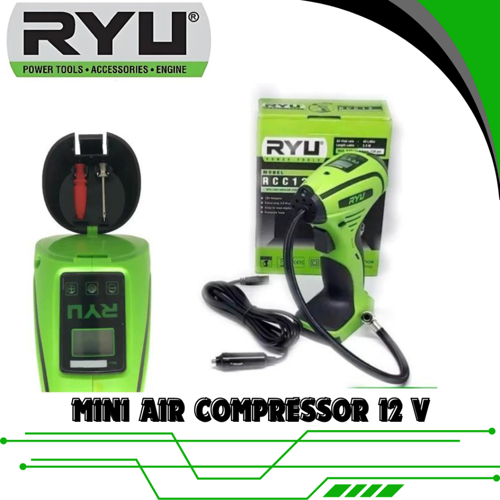 Jual RYU RCC12 Mini Air Compressor 12 V RYU RCC 12 / Mini Kompressor ...