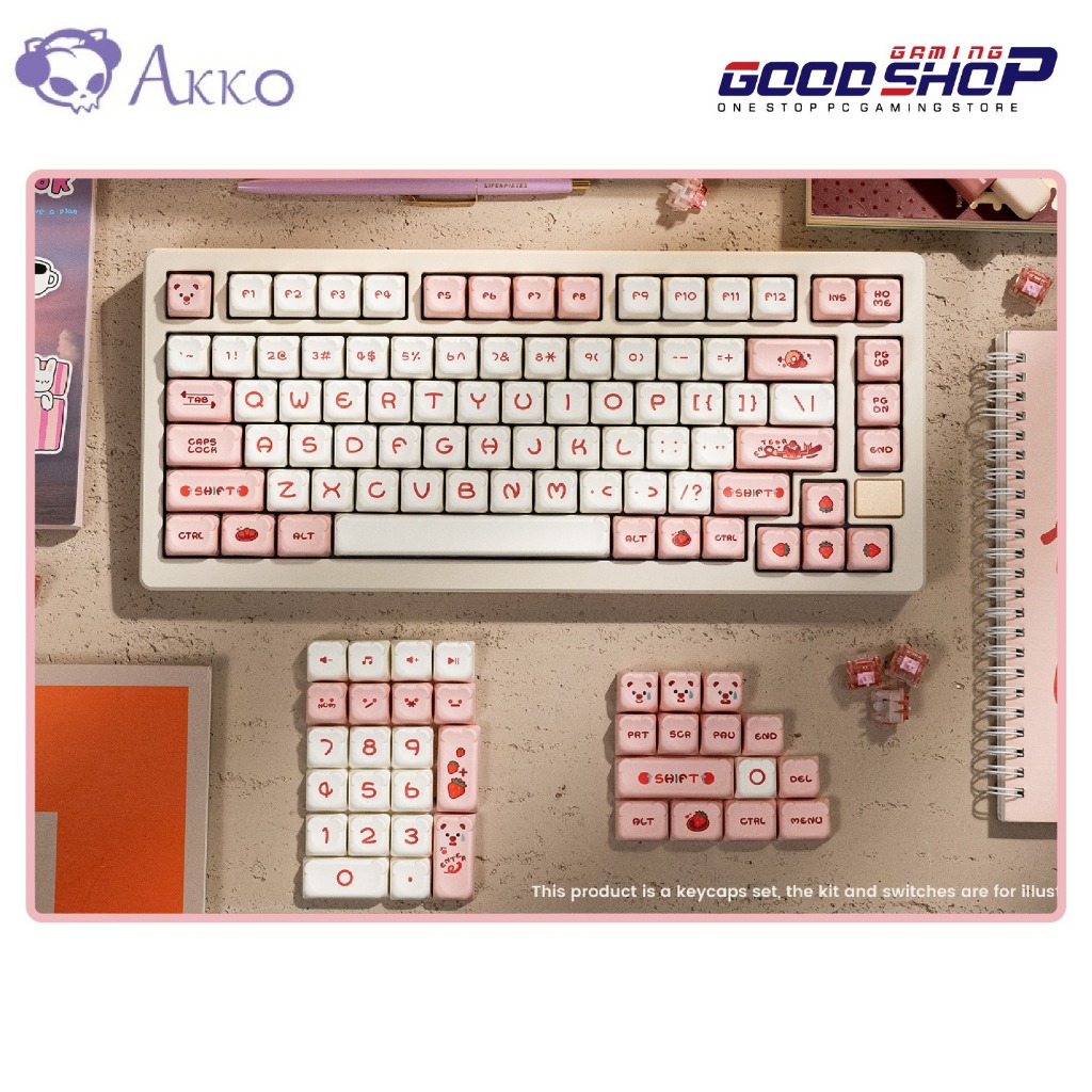 Jual Akko Dim Sum Bear OEM Profile Keycaps Set 122 keys | Shopee Indonesia