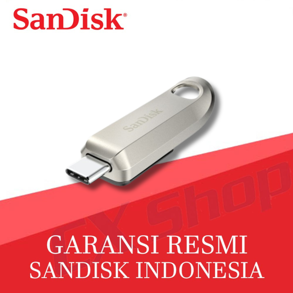 Jual SanDisk Ultra Luxe Type C USB 3.2 Flashdisk CZ75 256GB | Shopee ...
