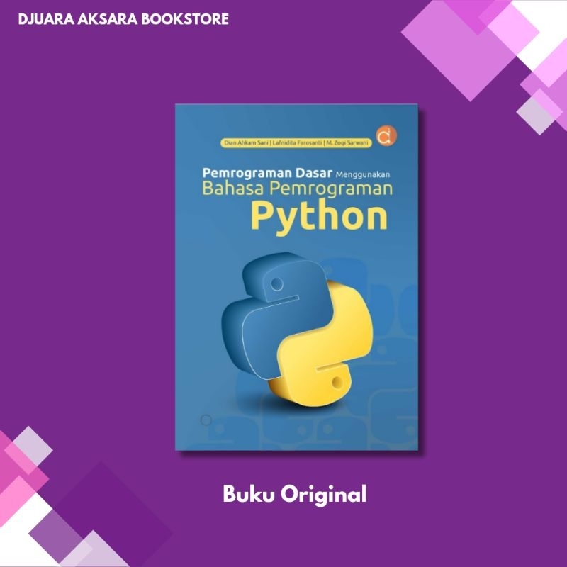 Jual Buku Pemrograman Dasar Menggunakan Bahasa Pemrograman Python ...