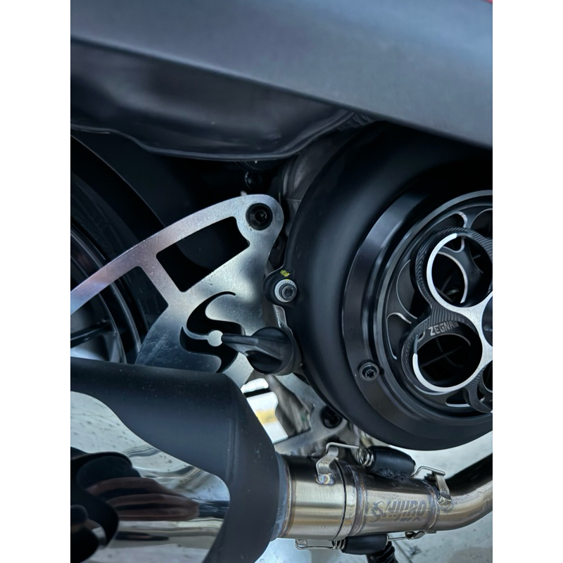 Jual BAUT TITANIUM BRACKET KNALPOT SHIJIRO STD RACING VESPA MATIC 2/PCS ...