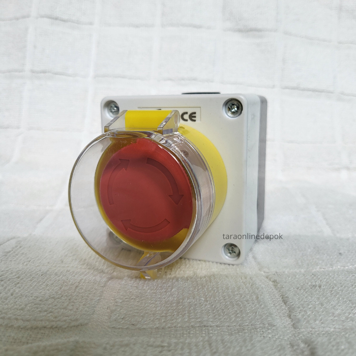 Jual Fort Box Push Button Emergency 22mm dengan Cover Bening | Shopee ...