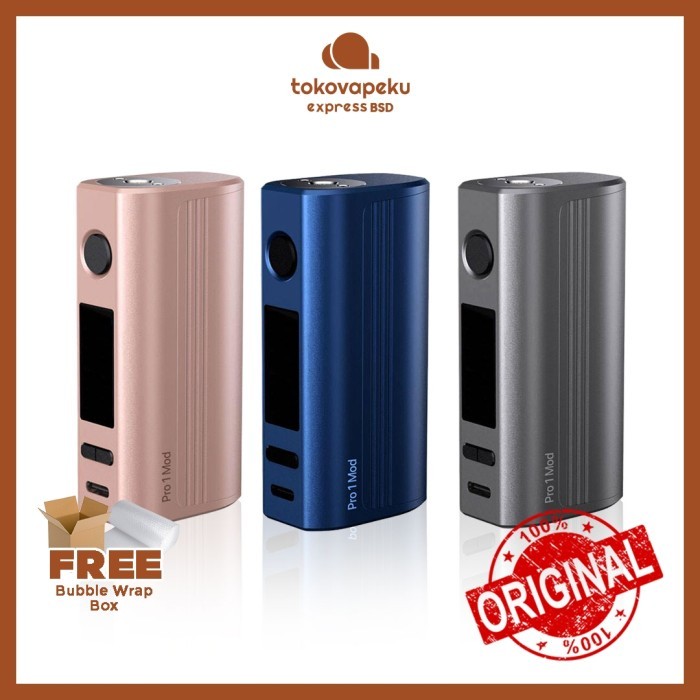 Jual PRO 1 BOX MOD PRO 1 MOD SINGLE BATTERY 100W PREVA INDONESIA ...