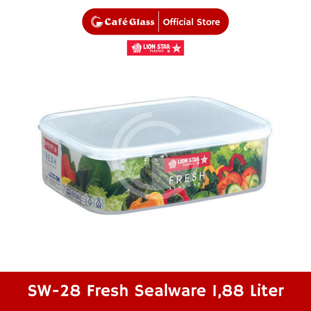 Toples Fresh 1.88L Lion Star SW28 - Tupperware Plastik Wadah Makan Kedap Udara Anti Tumpah