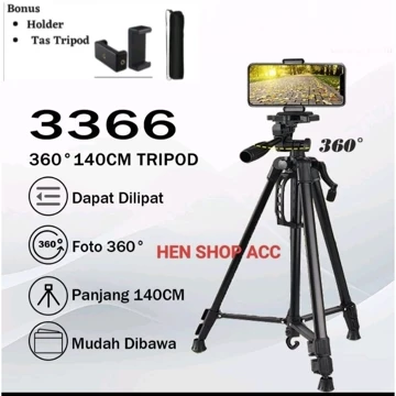 Tripod Camera Hp 3366 Color Tinggi 1 4 Meter