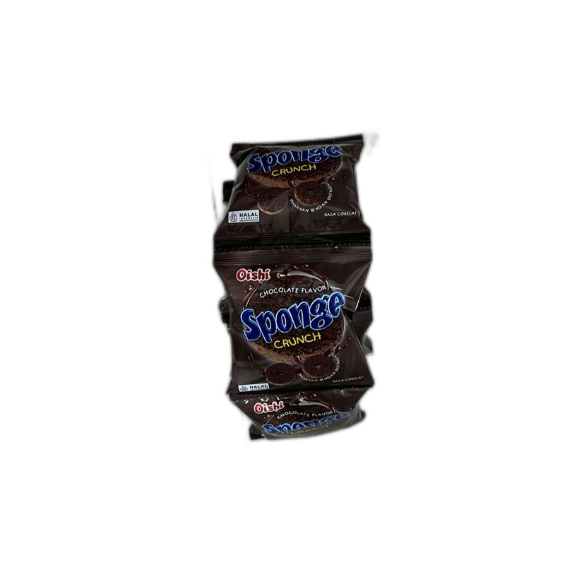 Jual OISHI SPONGE CRUNCH CHOCOLATE FLAVOR [1 RENCENG ISI 10 BUNGKUS @9G ...