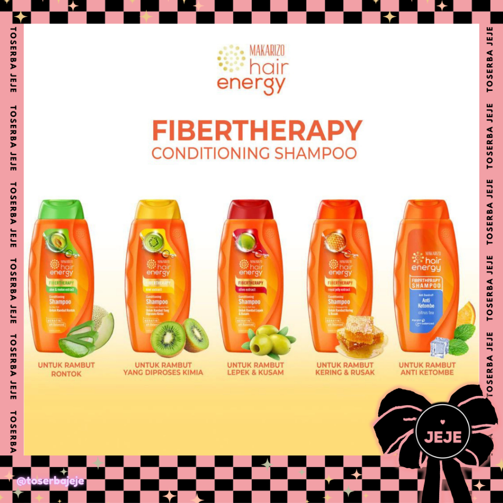 Makarizo Hair Energy Fibertherapy Conditioning Shampoo 170ml/330ml