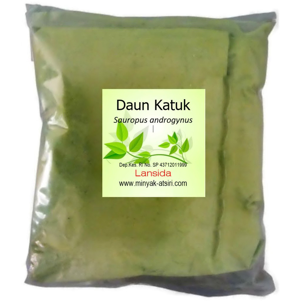 Jual Serbuk Daun Katuk 1 Kg Bubuk Daun Katu 1000 gram Cekur Manis ...