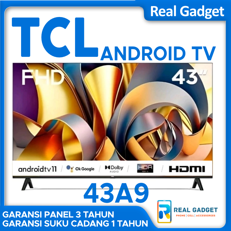 Jual ANDROID TV TCL 43A9 Smart LED TV Android 43 inch Digital FHD Dolby ...