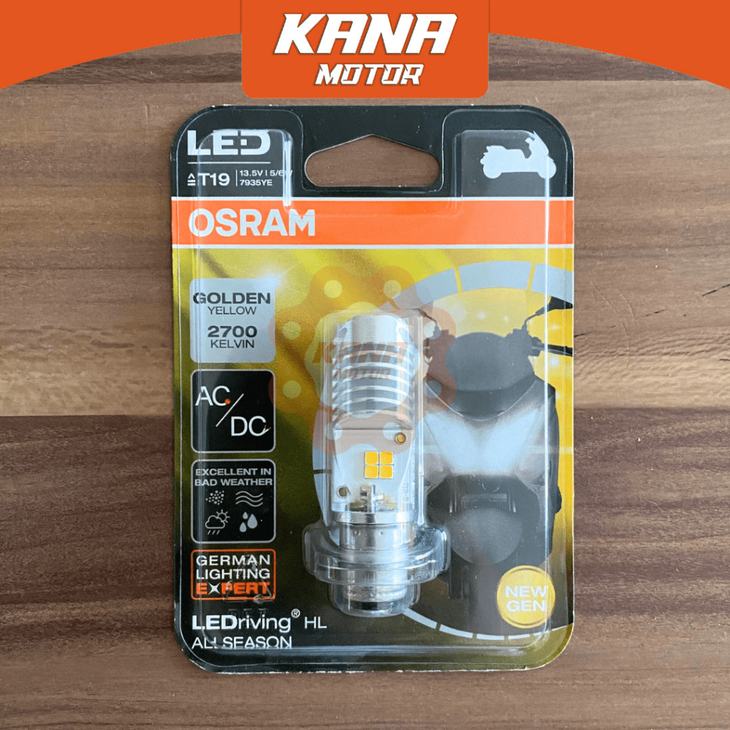 Jual LAMPU BOHLAM LED HALOGEN DEPAN OSRAM PUTIH KUNING DUAL HS1 H4 T19 ...