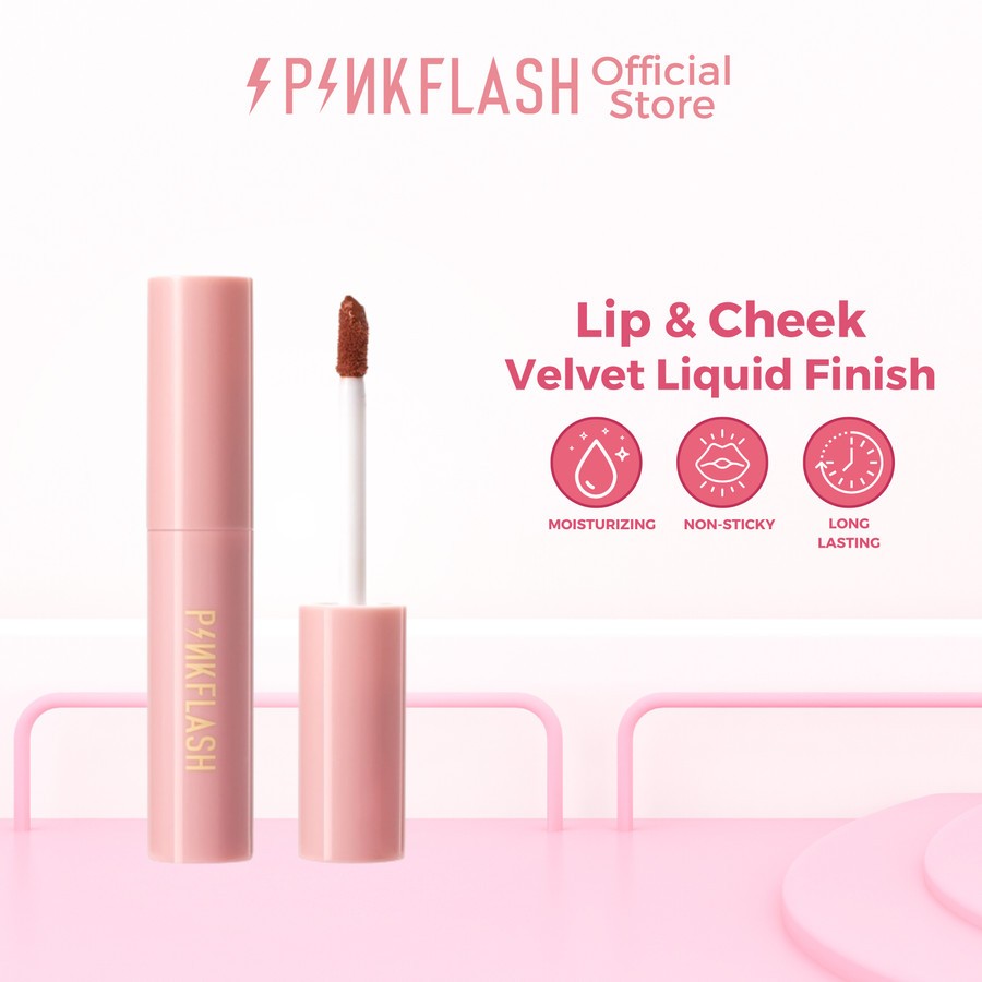 Jual PINKFLASH OhMyKissAiry Kiss Air Matte Liquid Lipstick Waterproof