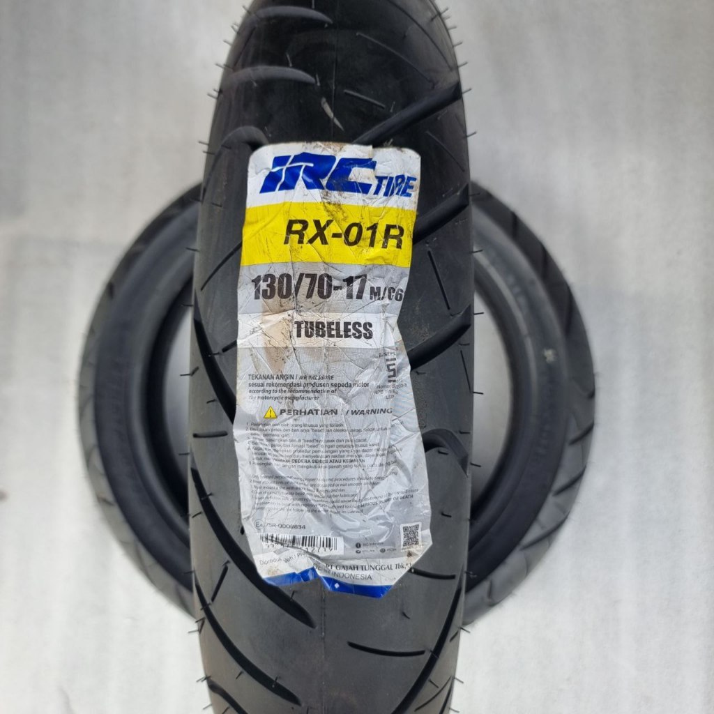 Jual Ban Luar IRC 130/70-17 RX-01R Tubless Produksi Terbaru Original ...