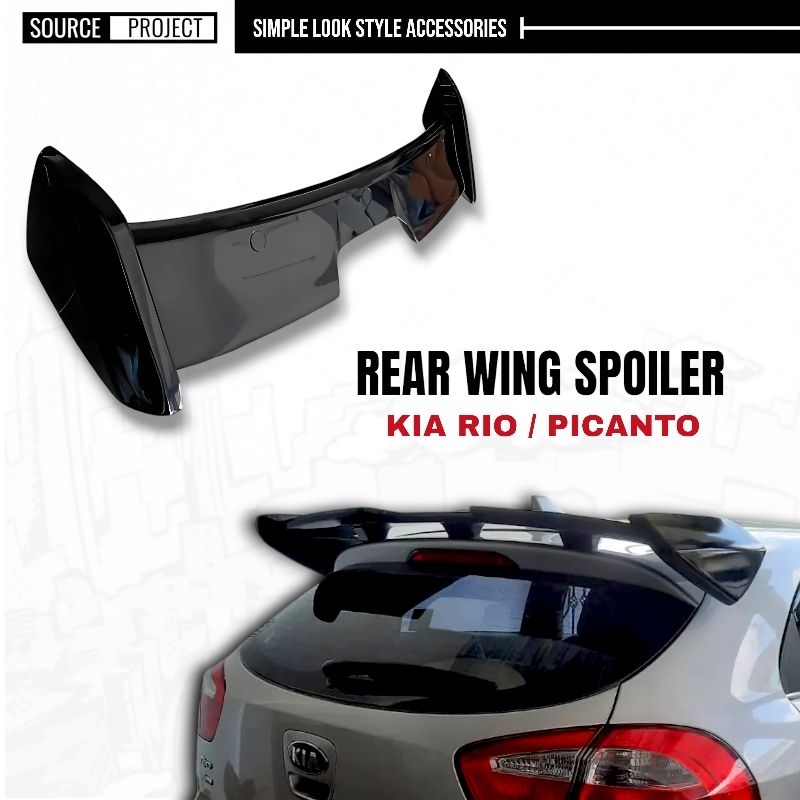 Jual REAR WING SPOILER URBANITE - KIA RIO - KIA PICANTO | Shopee Indonesia