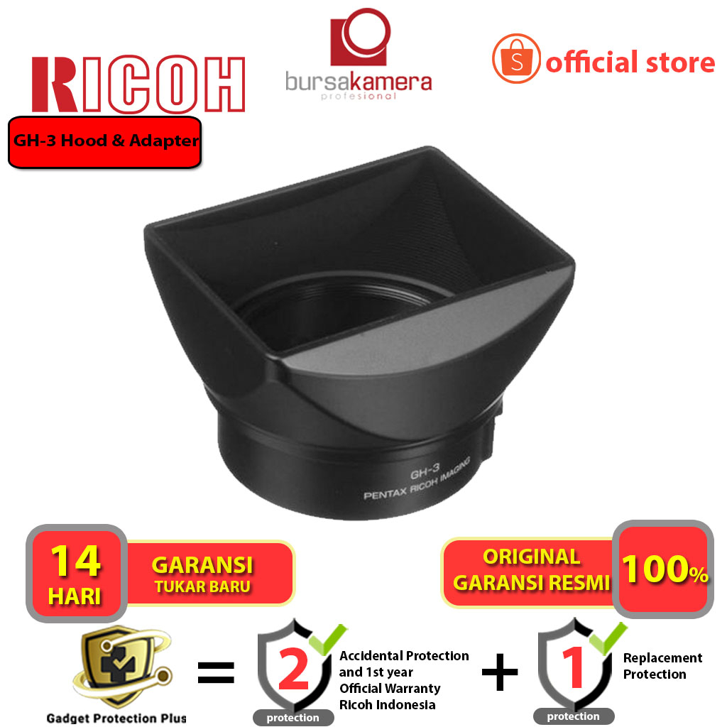 Jual Ricoh GH-3 Hood & Adapter for Ricoh GR / GR II Digital Camera