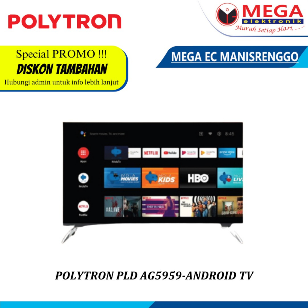 Jual Polytron Led Smart Android Tv Pld Ag Pld Ag Free Mola Shopee Indonesia