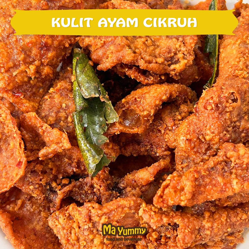 Jual Kulit Ayam Crispy 100gr Varian Rasa Original Daun Jeruk Dan Pedas