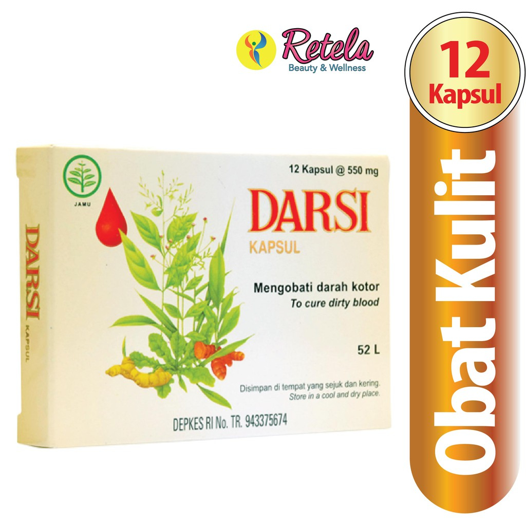 Jual Darsi Kapsul 12 Kapsul 550 Mg Obat Jerawat Bisul Dan Gatal